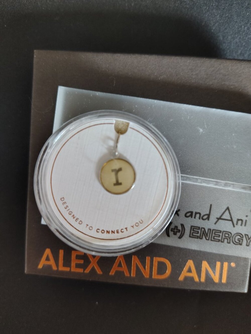 Alex and Ani Sterling Silver Initial R Charm 906